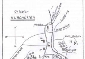 Historick pln Kubovy Hut / Historischer Plan von Kubova Hu / Historical Blueprint of Kubova Hu