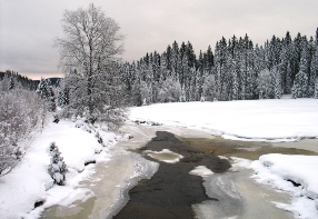 The Roklansk stream nearby Hrabc bridge
