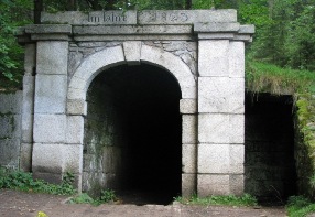 Lower portal of the tunnel
