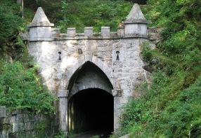 Upper portal of the tunnel