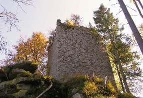Zcenina hradu Kunvart