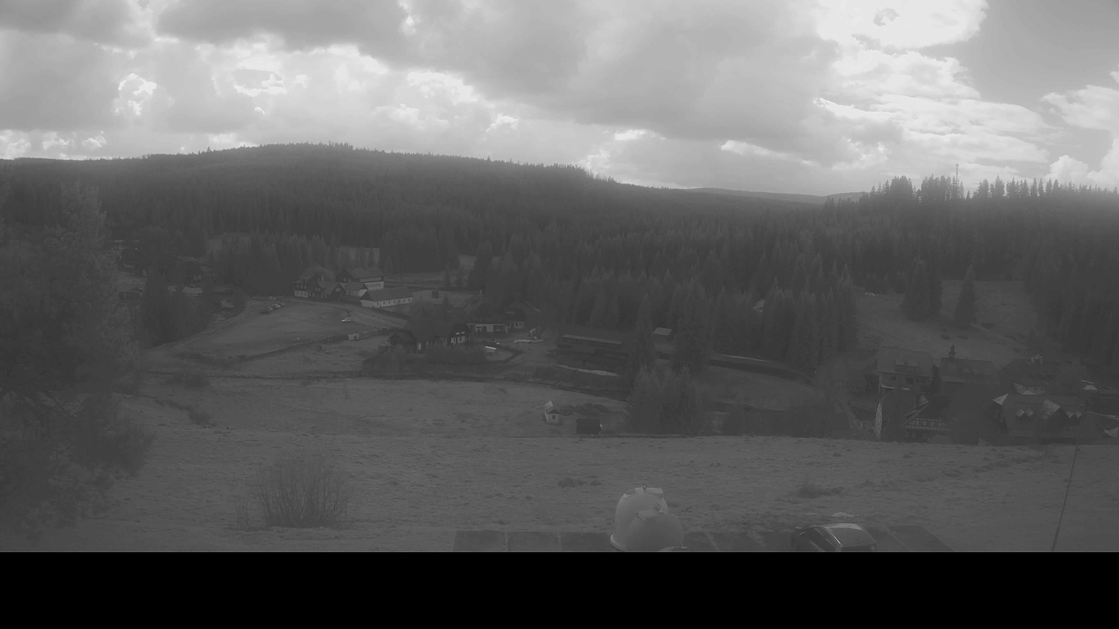 Modrava – údolí panorama