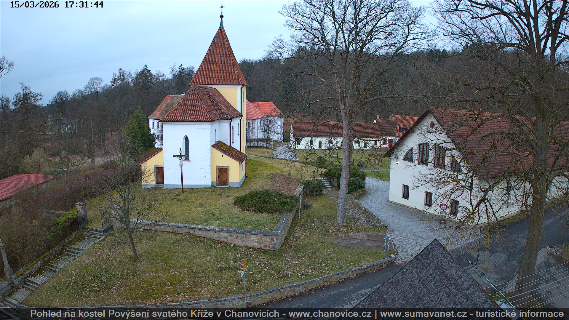 Chanovice – kostel a zámecký areál