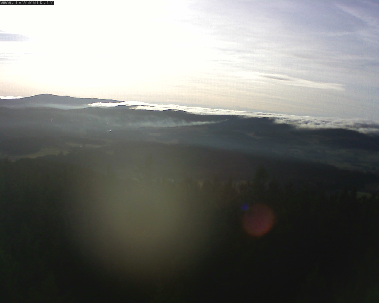 Javorník – výhled na Boubín